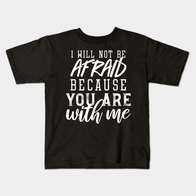 Fearless Faith: Inspiring Bible Typography II Kids T-Shirt by FlinArt